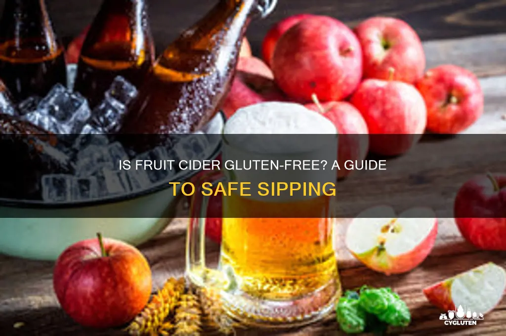 is fruit cider gluten free