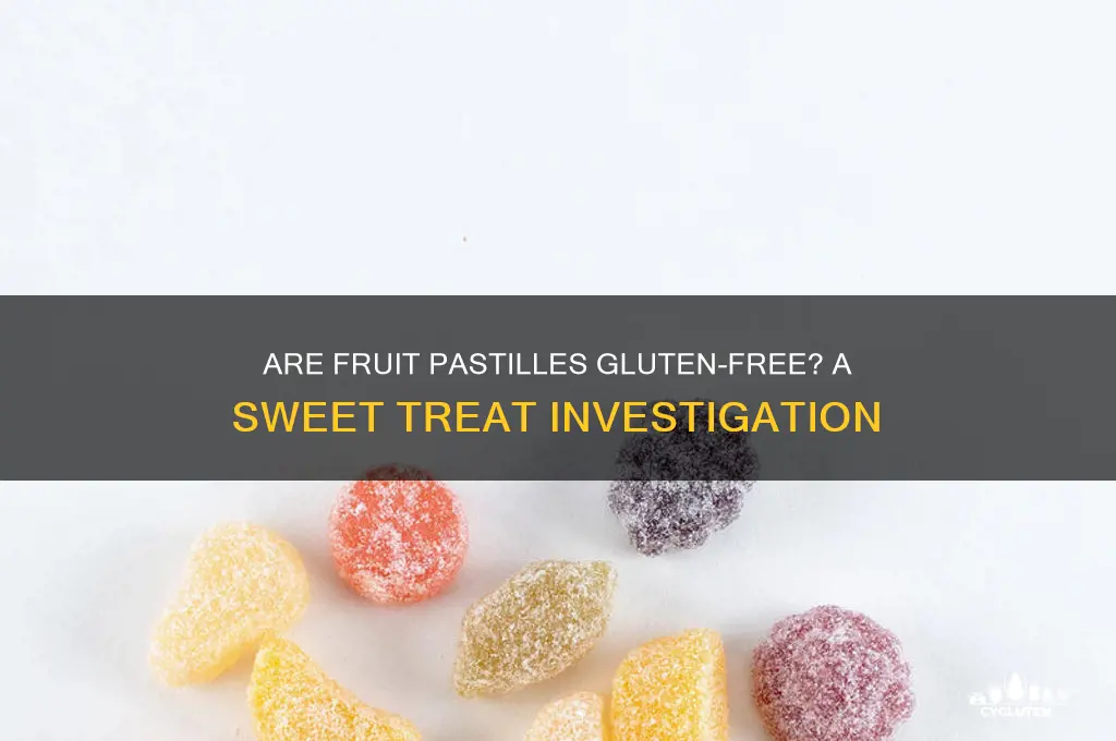 is fruit pastilles gluten free