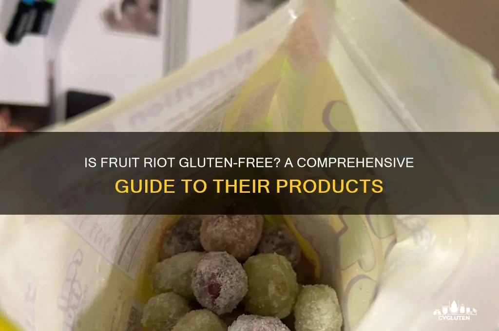 is fruit riot gluten free