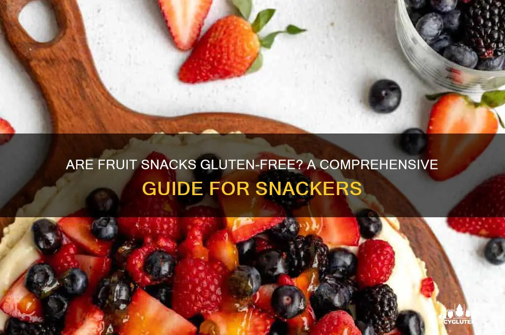 is fruit snacks gluten free