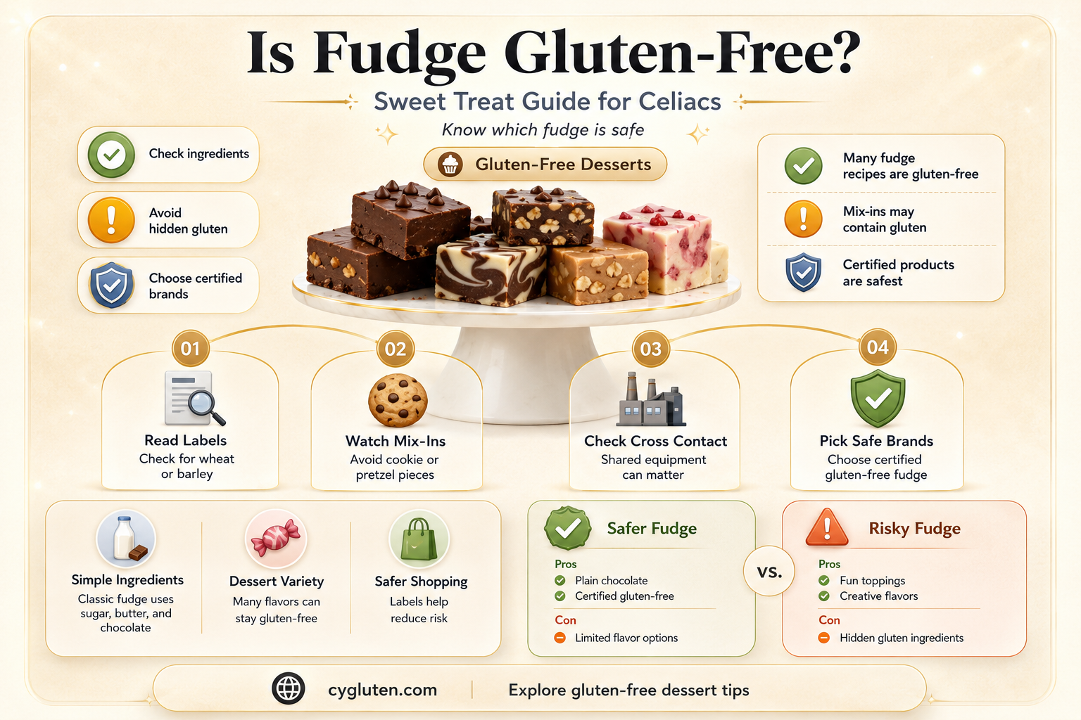are fudge gluten free