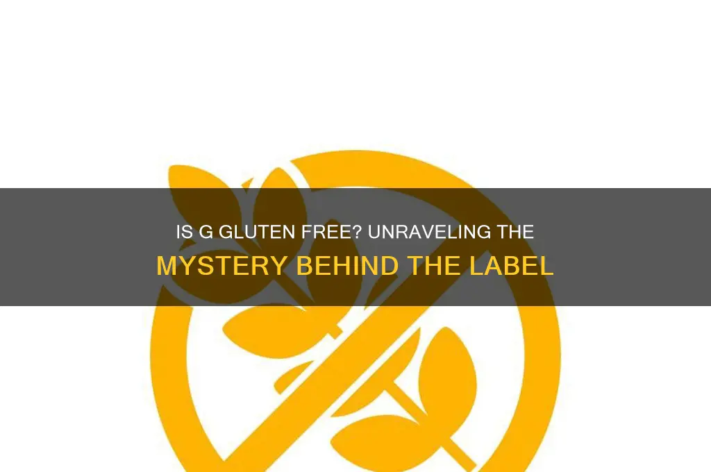 is g gluten free