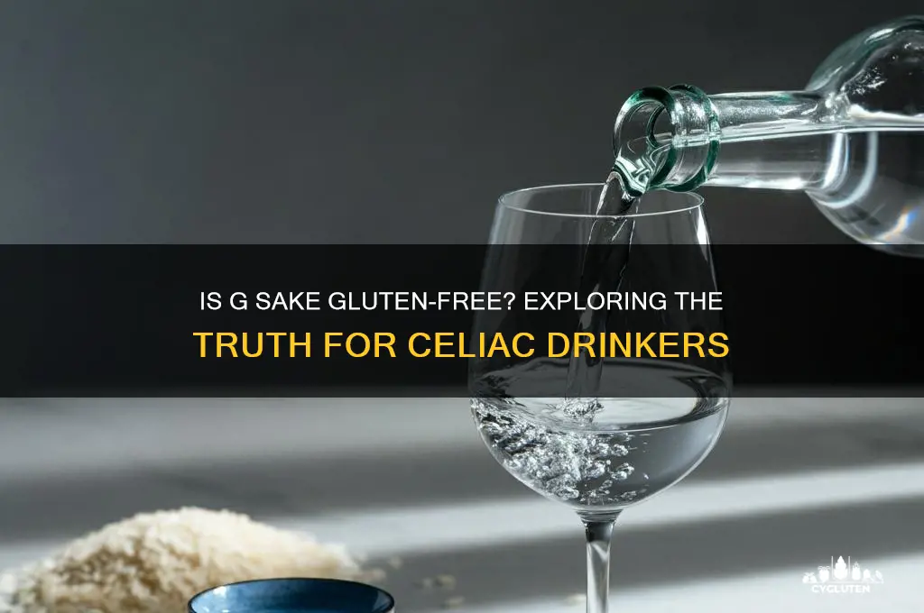 is g sake gluten free