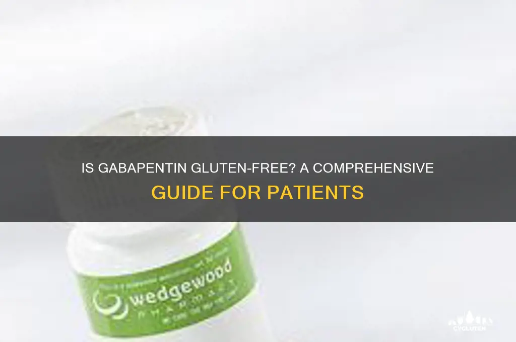 is gabapentin gluten free