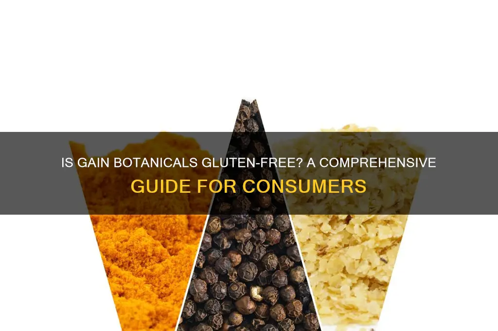 is gain botanicals gluten free