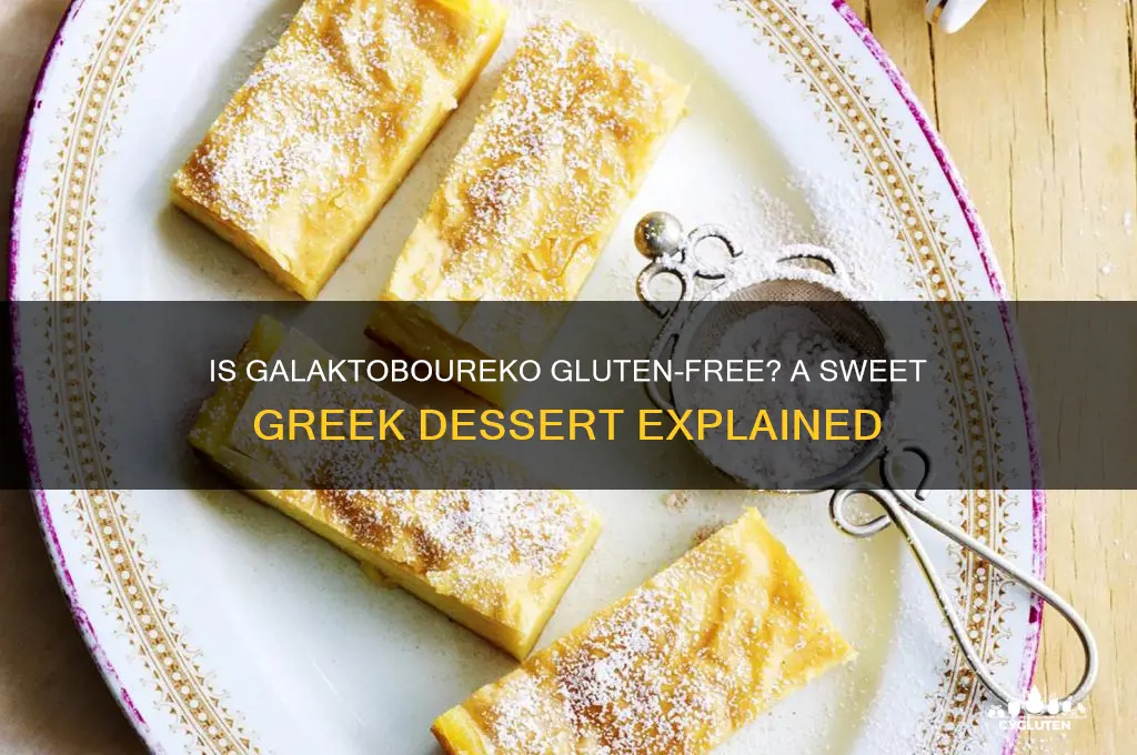 is galaktoboureko gluten free
