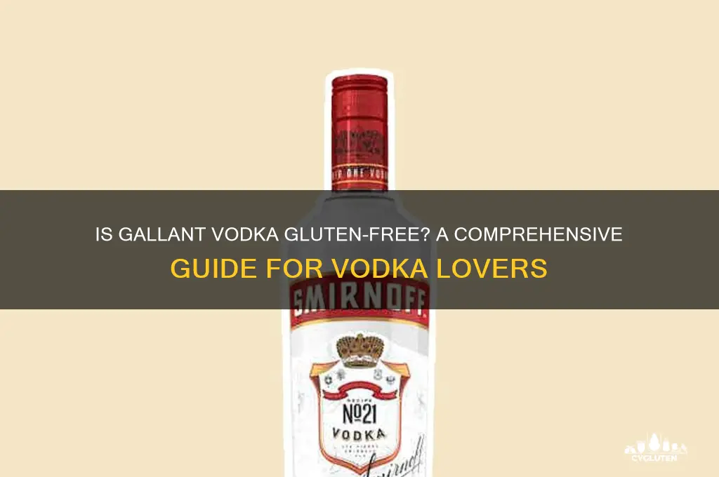 is gallant vodka gluten free