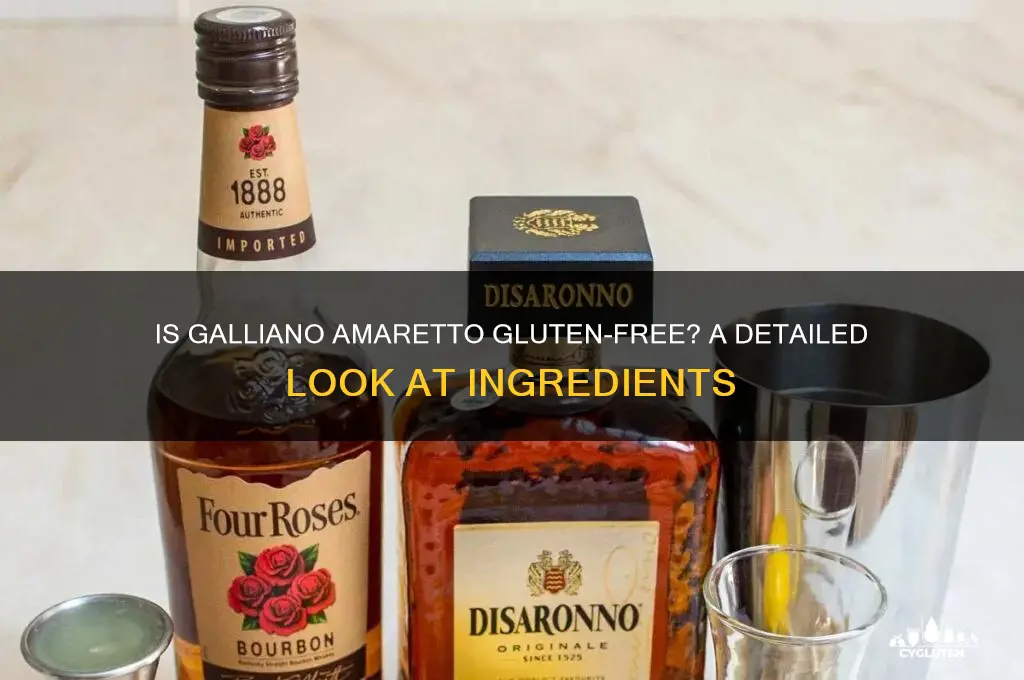 is galliano amaretto gluten free