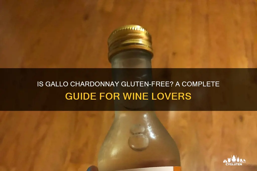is gallo chardonnay gluten free