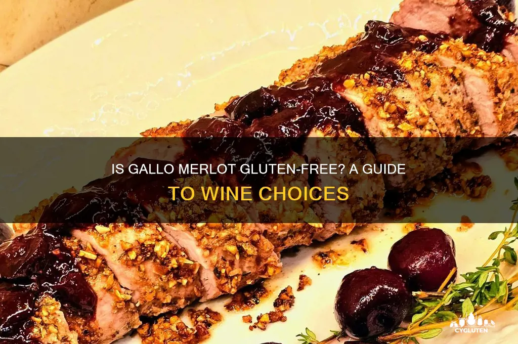 is gallo merlot gluten free