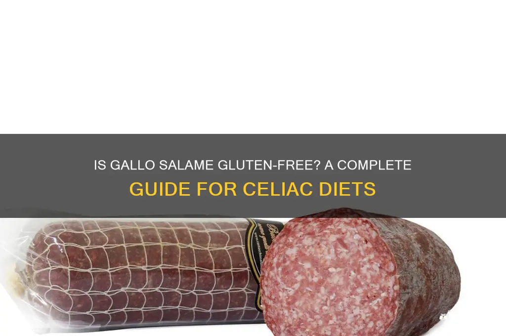 is gallo salame gluten free