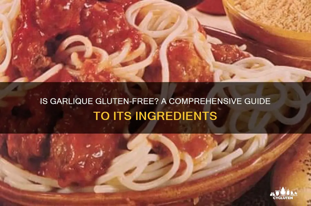 is garlique gluten free