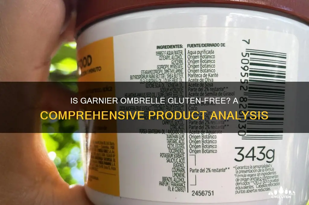 is garnier ombrelle gluten free