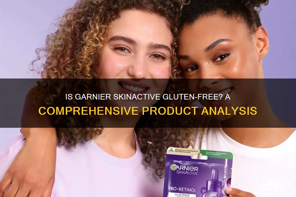 is garnier skinactive gluten free