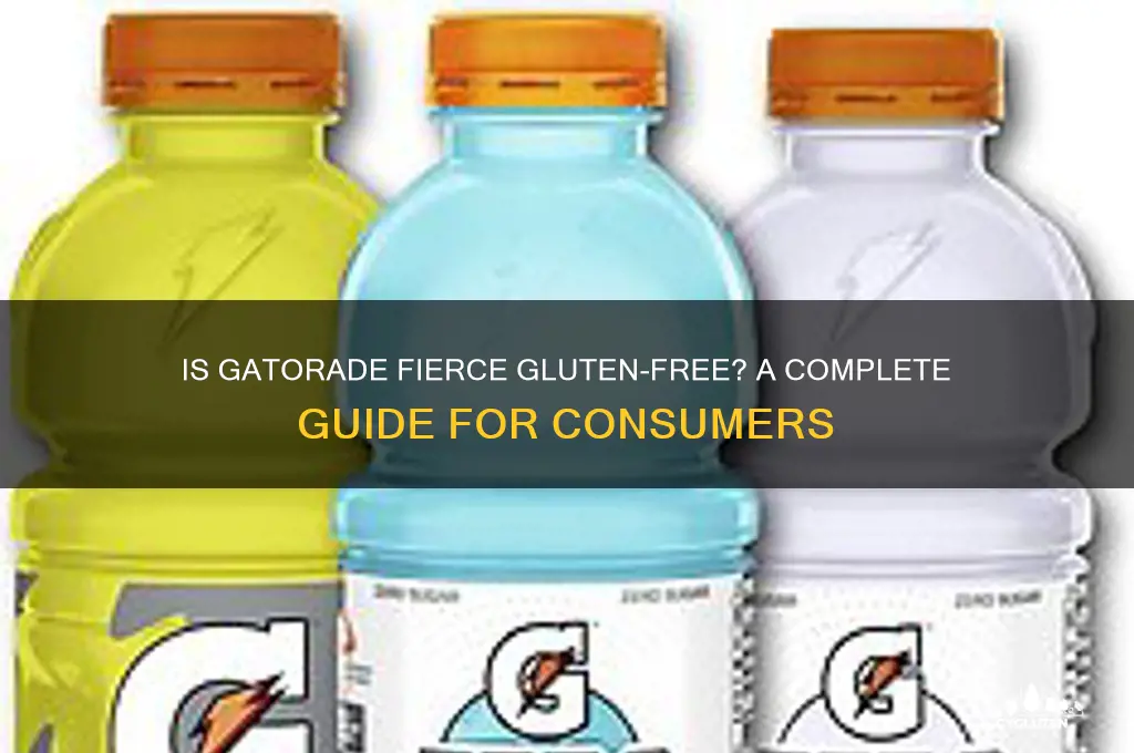 is gatorade fierce gluten free