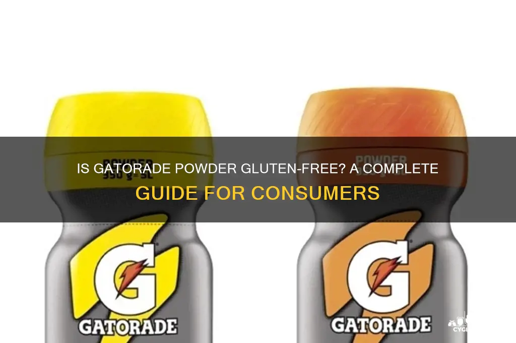 is gatorade powder gluten free