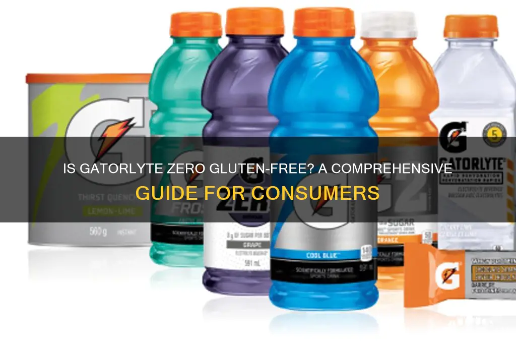 is gatorlyte zero gluten free