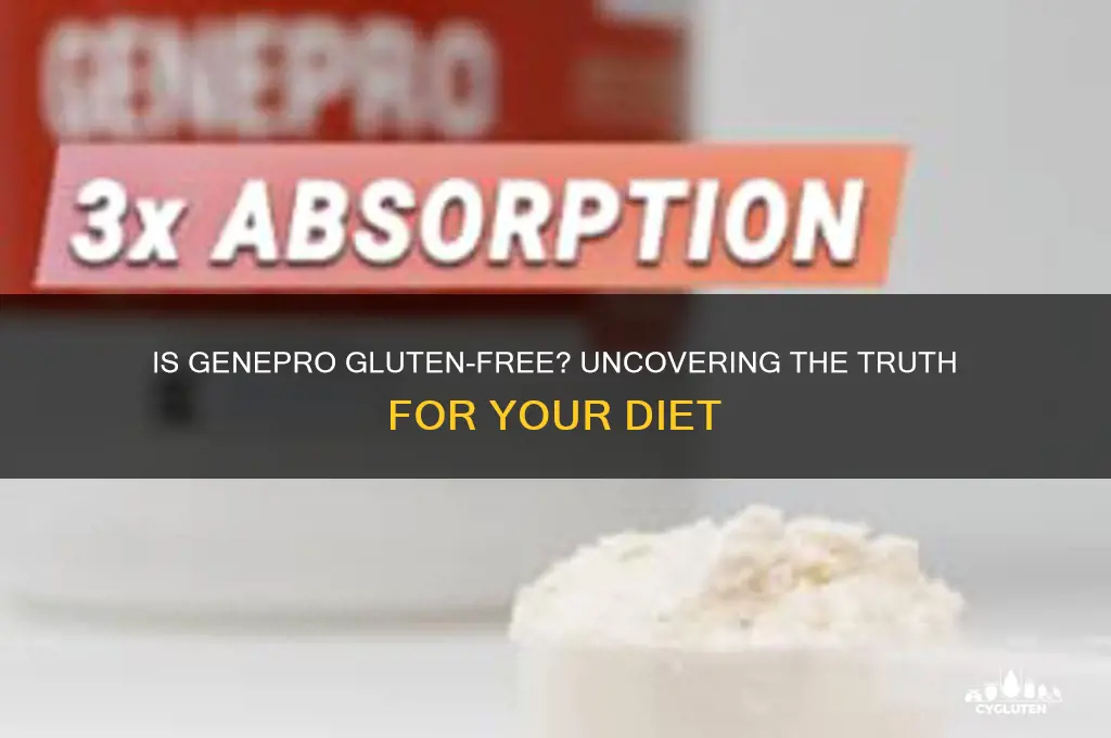 is genepro gluten free