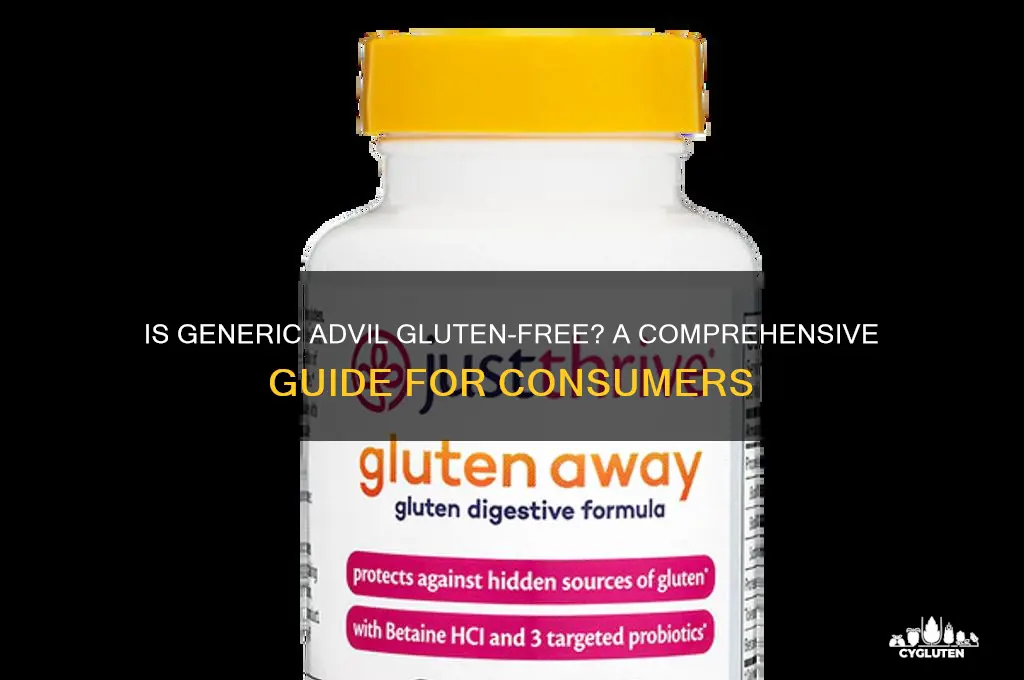 is generic advil gluten free