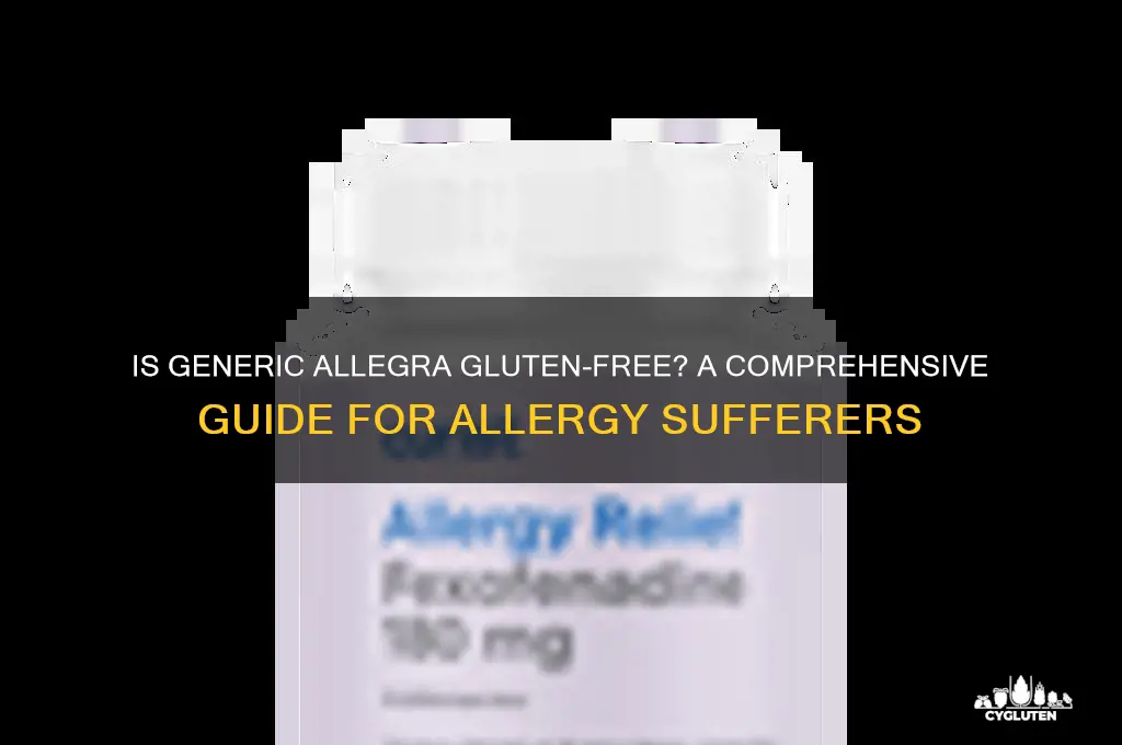 is generic allegra gluten free