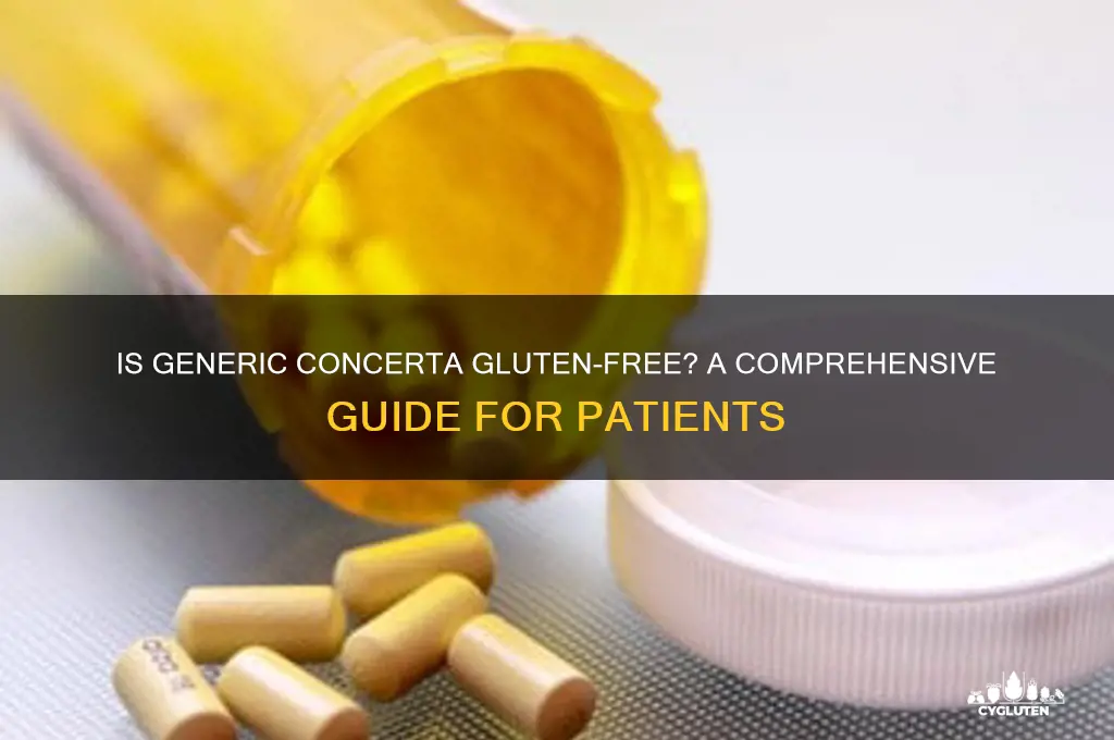 is generic concerta gluten free
