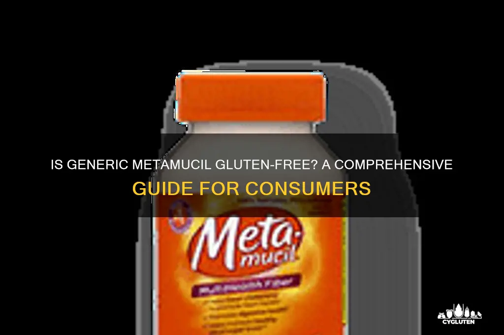 is generic metamucil gluten free