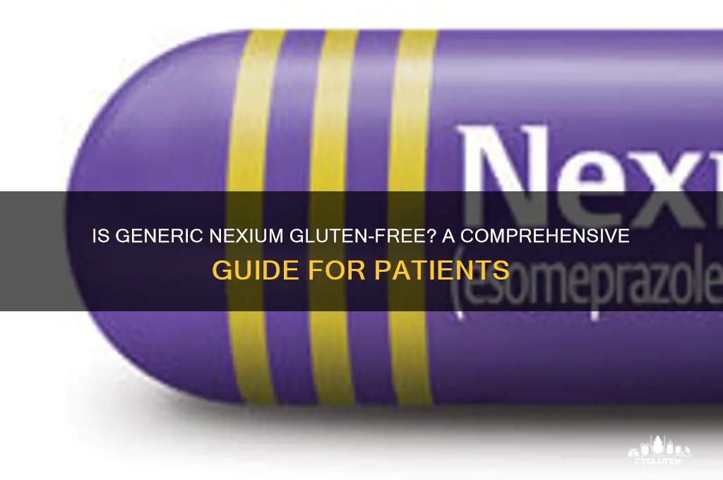 is generic nexium gluten free