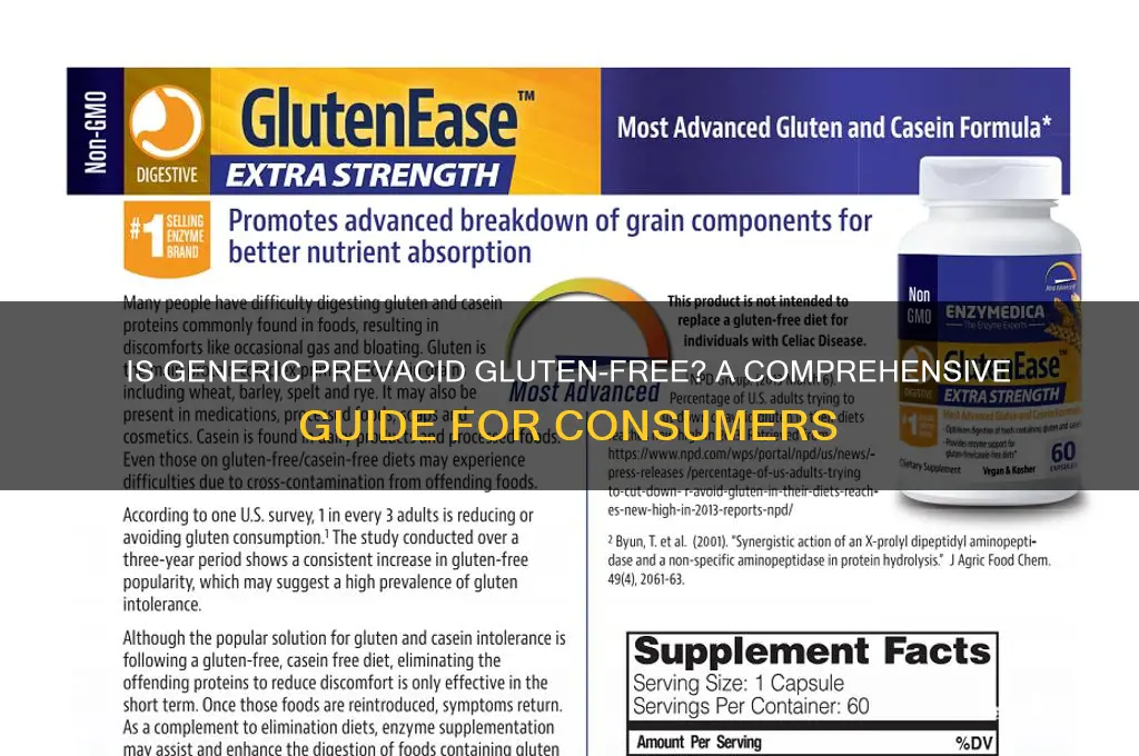 is generic prevacid gluten free