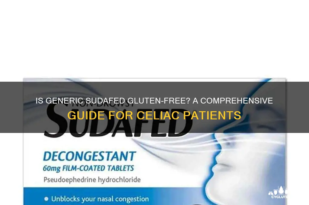 is generic sudafed gluten free
