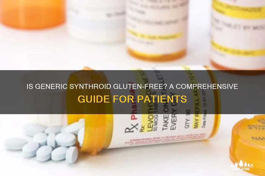is generic synthroid gluten free