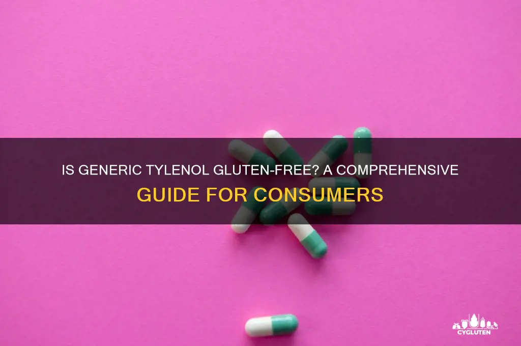 is generic tylenol gluten free