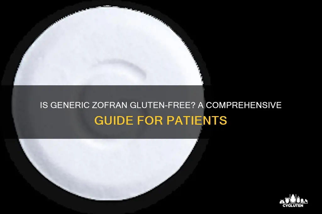 is generic zofran gluten free