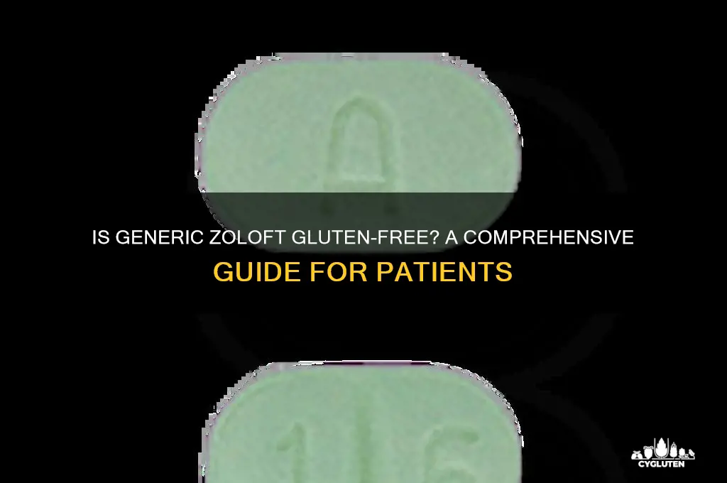 is generic zoloft gluten free