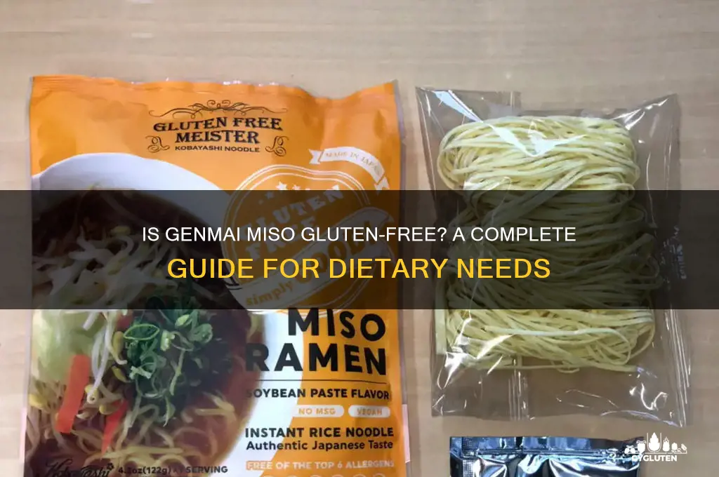 is genmai miso gluten free