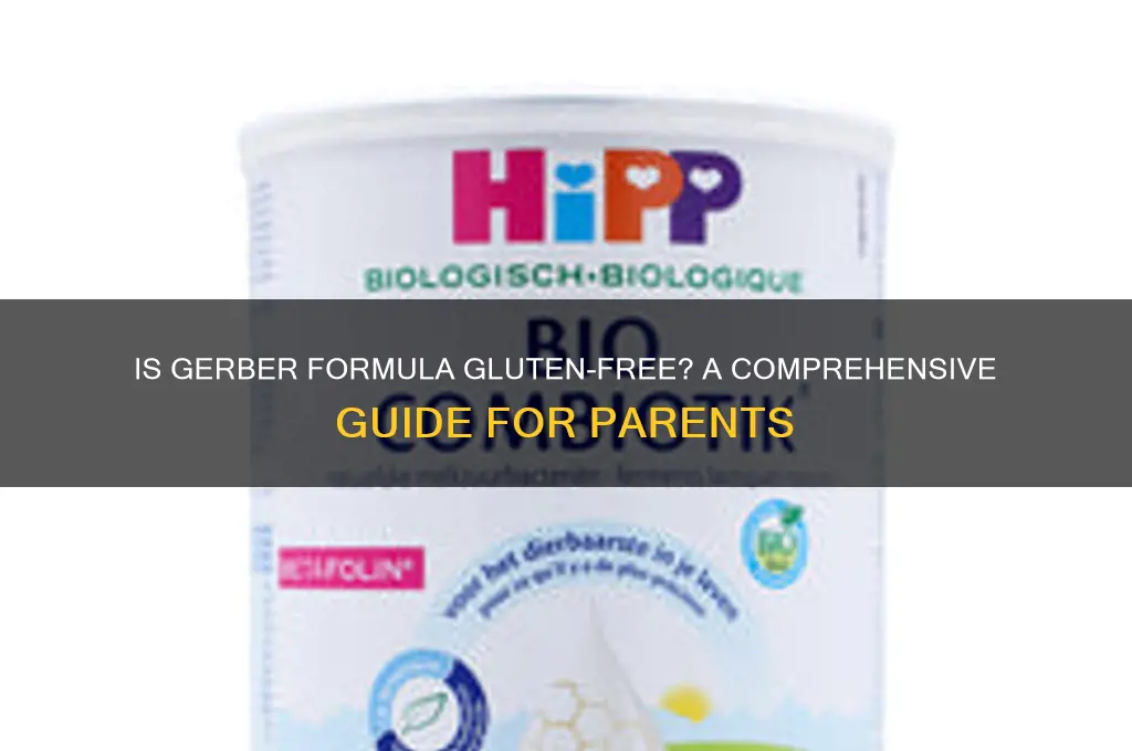 is gerber formula gluten free