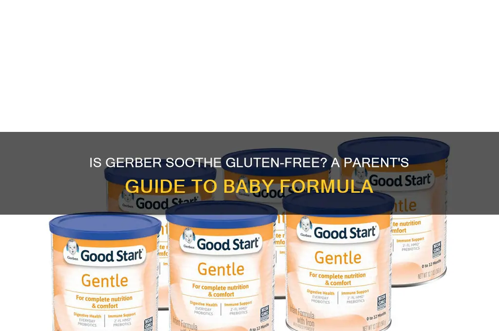 is gerber soothe gluten free