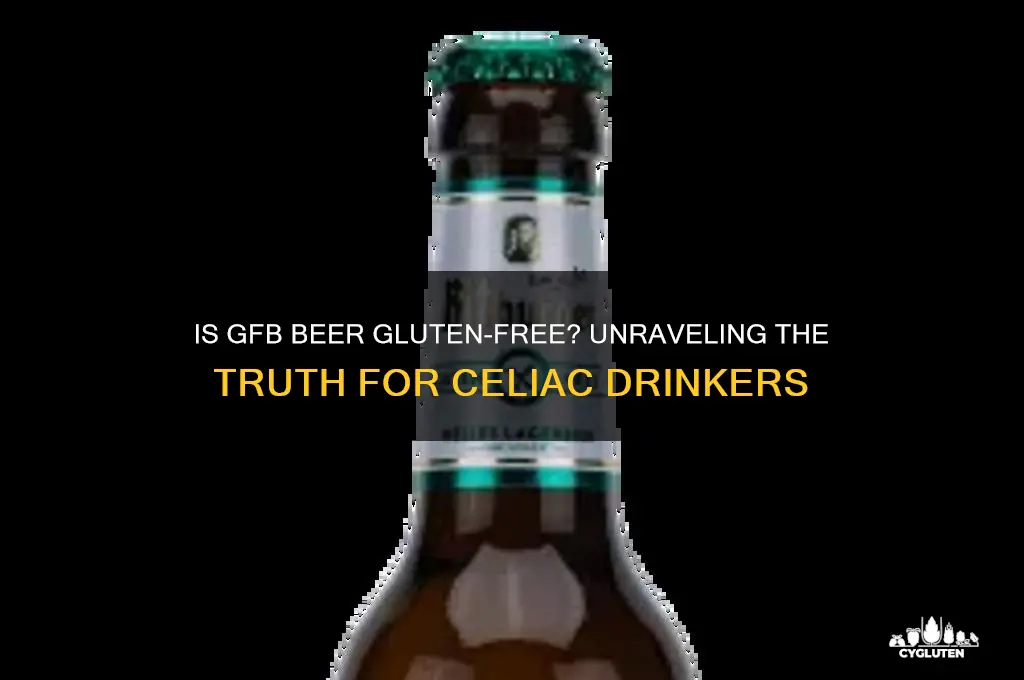 is gfb beer gluten free