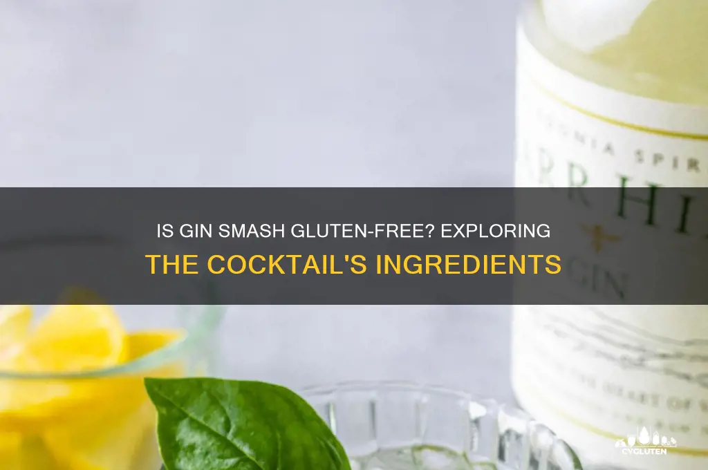 is gin smash gluten free