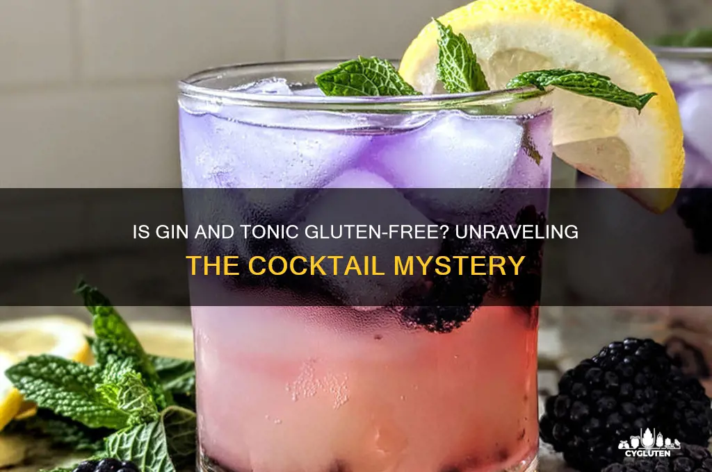 is gin tonic gluten free