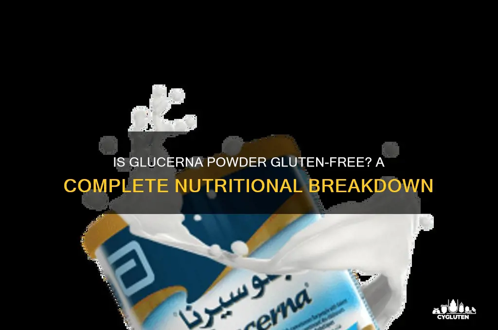 is glucerna powder gluten free