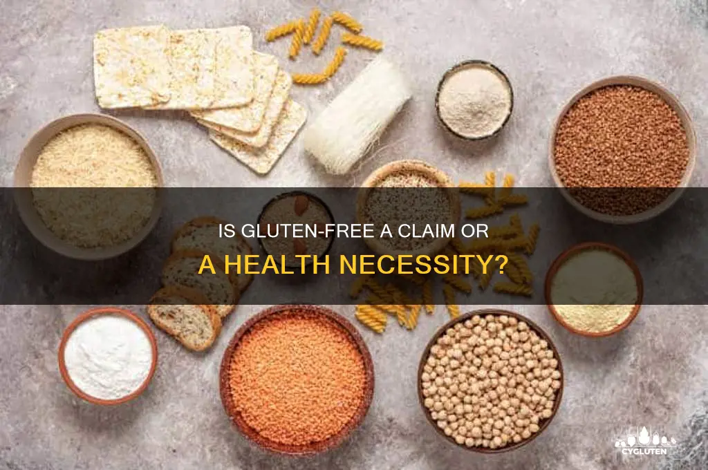 is gluten free a claim