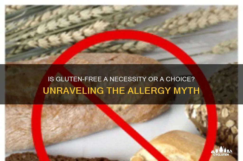 is gluten free an allergy
