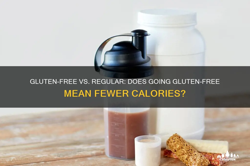 is gluten free less calories