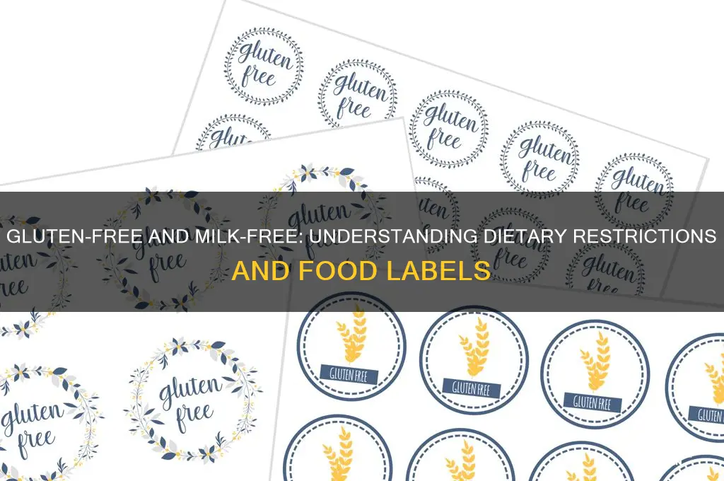 is gluten free milk free