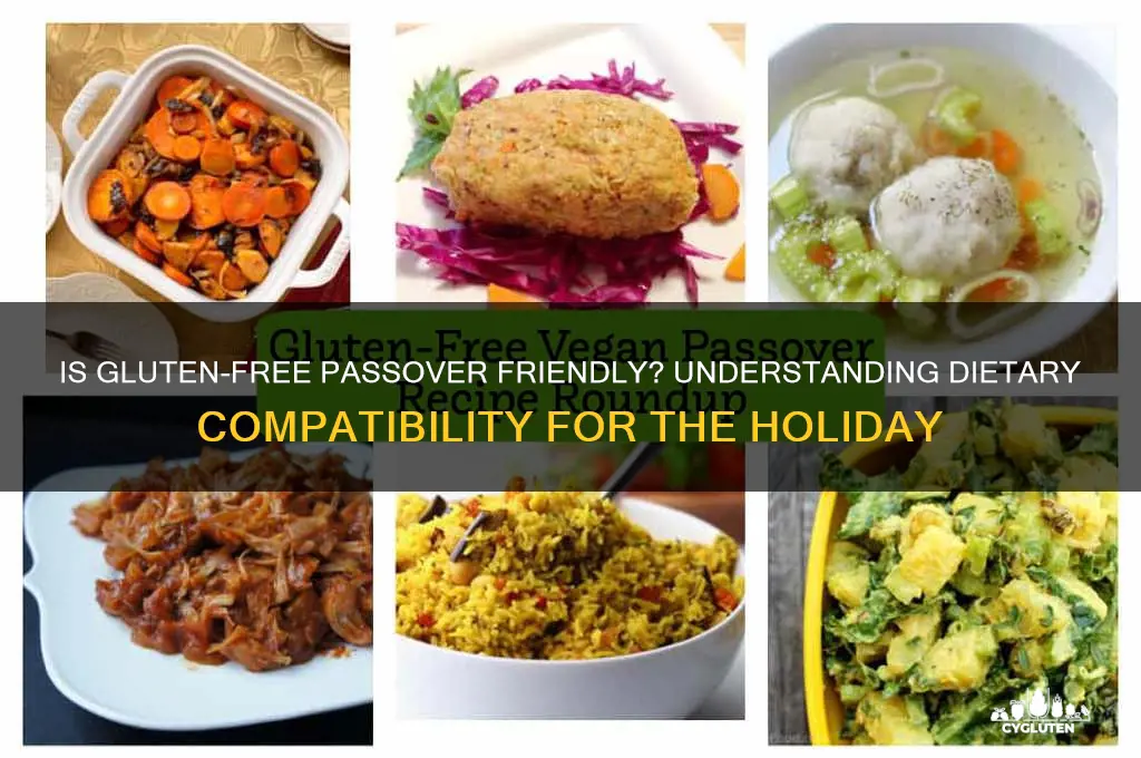 is gluten free passover friendly