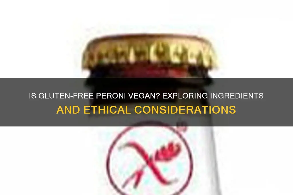 is gluten free peroni vegan