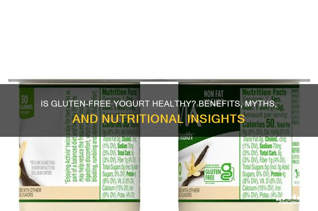 is gluten free yogurt healthy