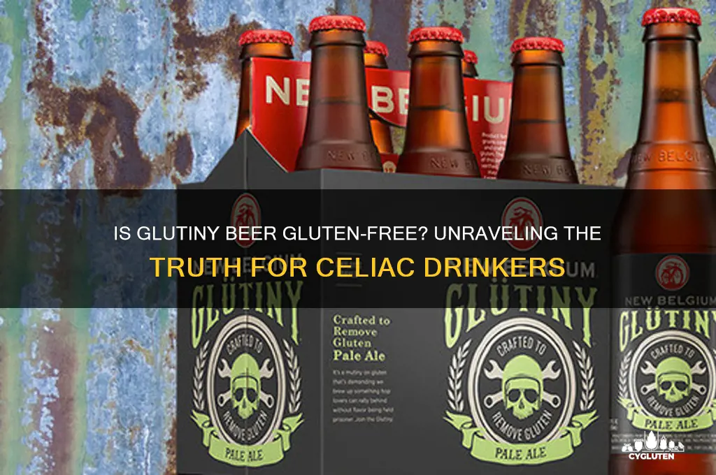 is glutiny beer gluten free