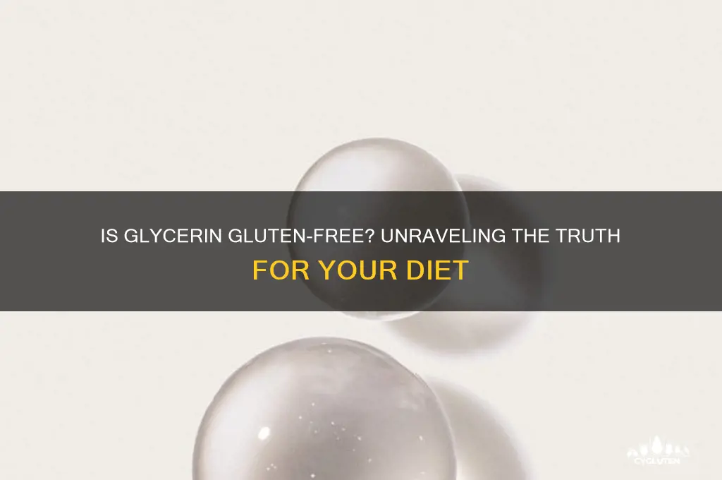 is glycerin gluten free