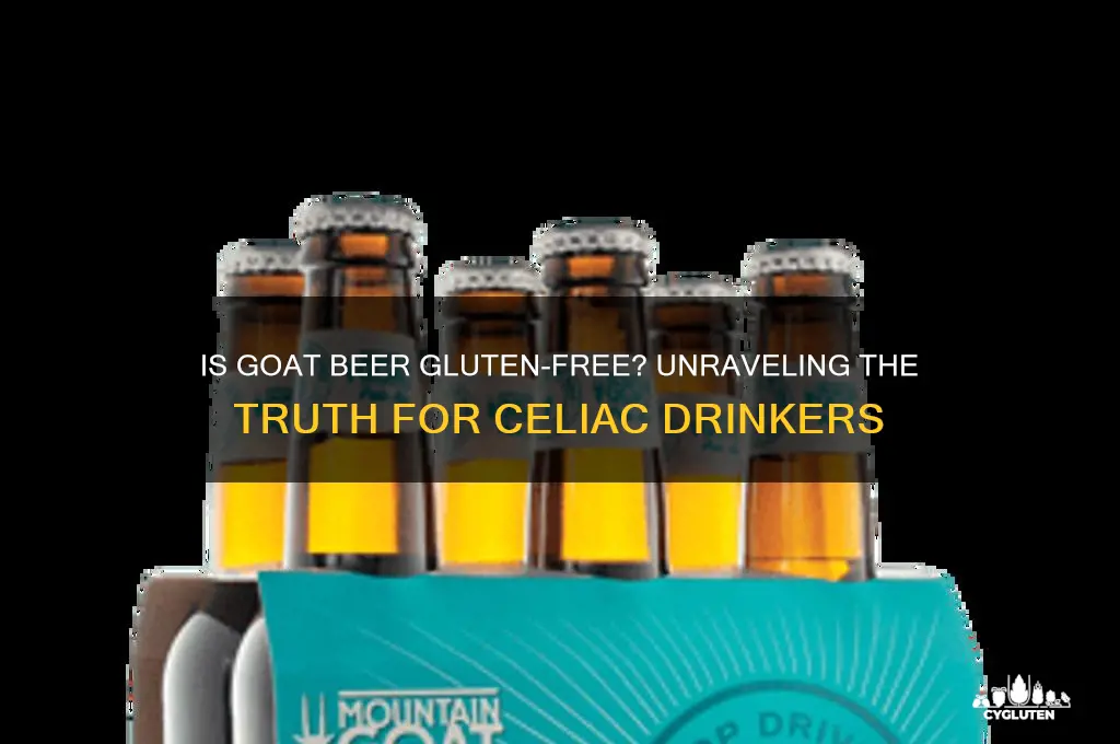 is goat beer gluten free